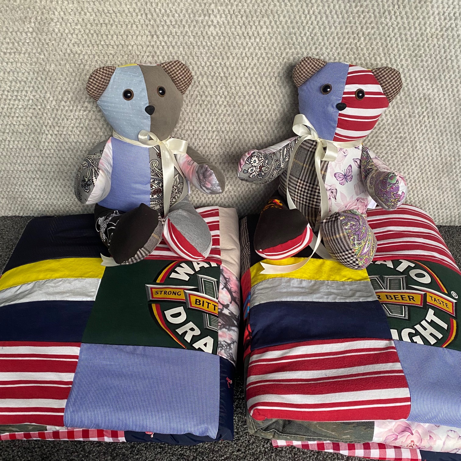 Memory Blanket. memory bear, keepsake, keepsafe gift, grief