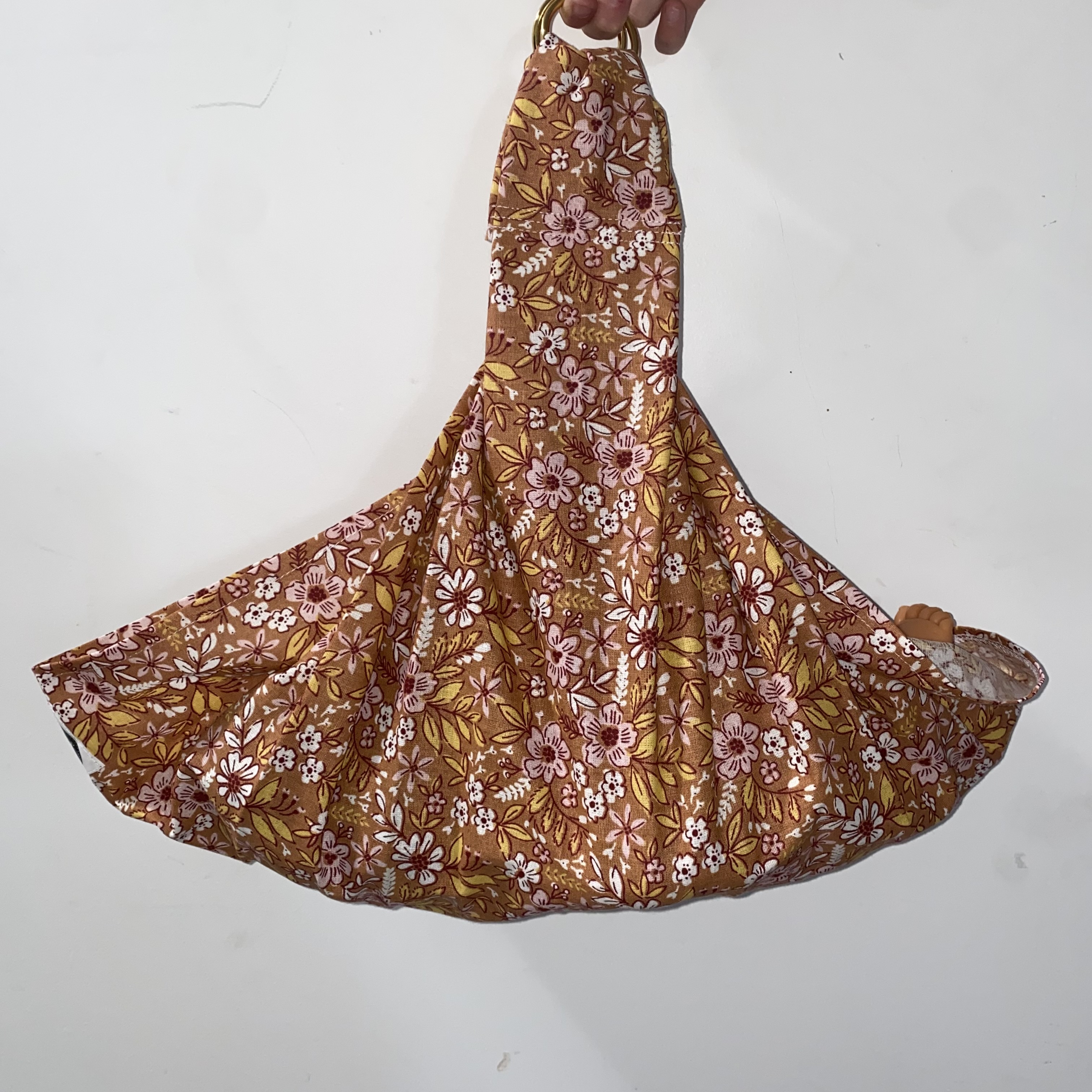 Infant Weigh Sling - Mustard Flowers