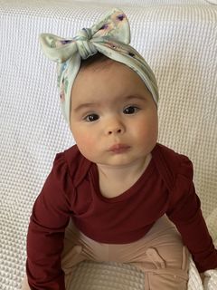 Turban Beanie - Mint Floral