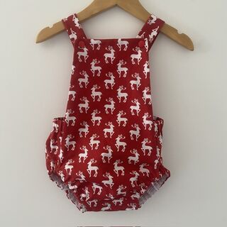 Dancing Reindeer 3-6m romper