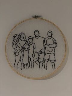 Hand Embroidery Portrait